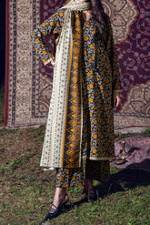 ONYX - Printed Unstitched Khaddar Suit (3 Piece) 3142